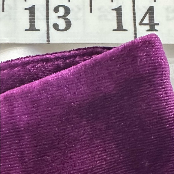 StyleWe Velvet Urban Wideleg High Waisted Trousers size M Purple Retro Chic - Picture 14 of 14